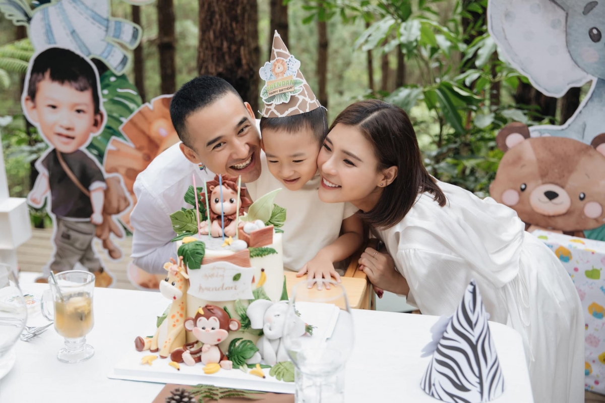 Vợ chồng Thúy Diễm – Lương Thế Thành tổ chức sinh nhật hoành tráng mừng con trai Bảo Bảo 4 tuổi