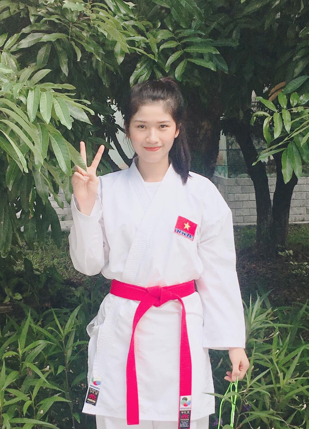 Hot girl karate Trang Cẩm Lành gây sốt vì nhan sắc Hot girl karate Trang Cẩm Lành gây thương nhớ vì nhan sắc xinh đẹp