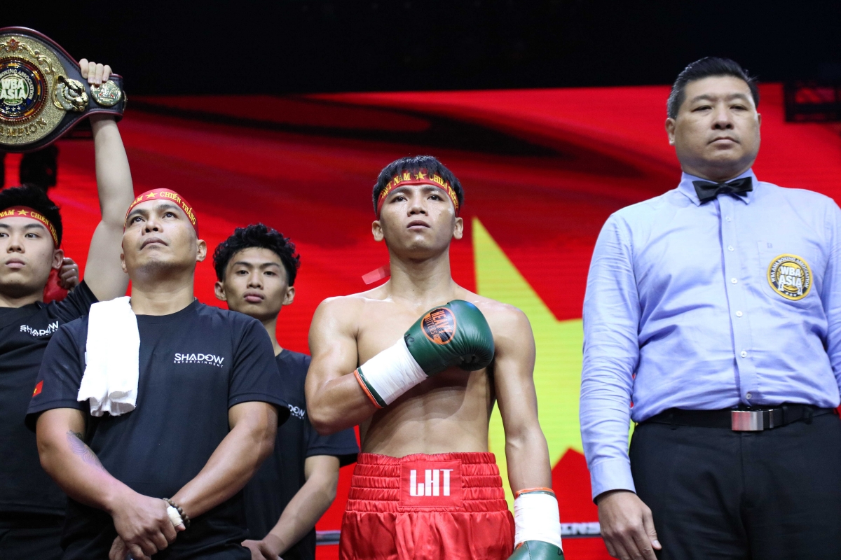 Hạ đối thủ người Philippines, võ sĩ Lê Hữu Toàn bảo vệ thành công đai WBA Châu Á