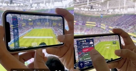 Người hâm mộ có thể sử dụng AR xem thông số cầu thủ trong mọi trận đấu World Cup